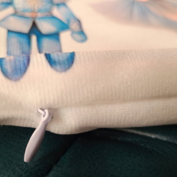 Blue Christmas Pillow Cover Holiday Nutcracker Decor Soft Accent Lumbar Case 20" - Picture 11 of 13